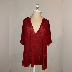 We The Free Free People Burn Out Tee Shirt